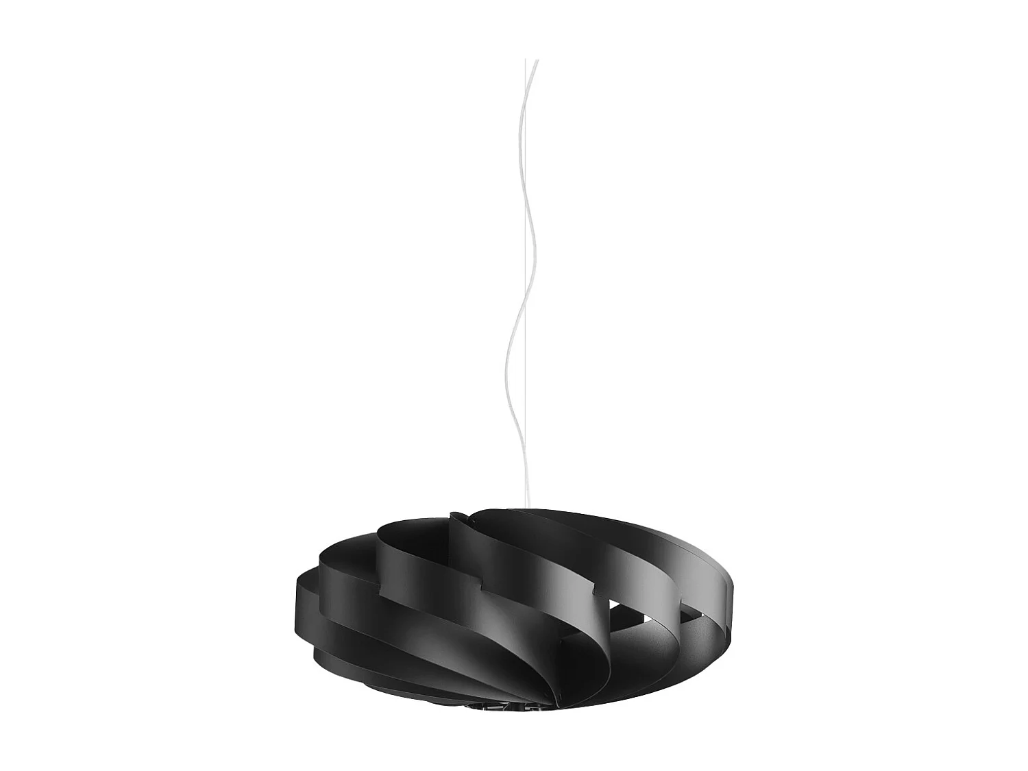 Lampadario Moderno Flat Polilux ® Nero E Metallo Cromo 3 Luci E27