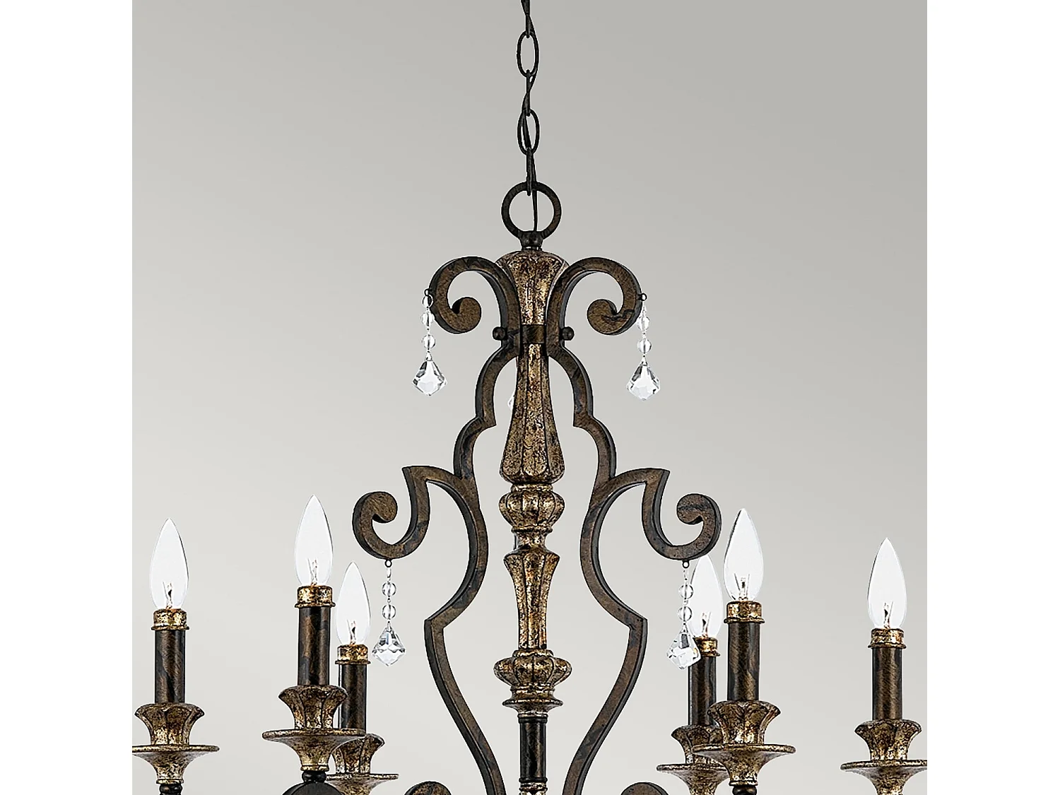 Elstead Marquette - Lampadario a 6 luci con finitura bronzo antico, attacco E14