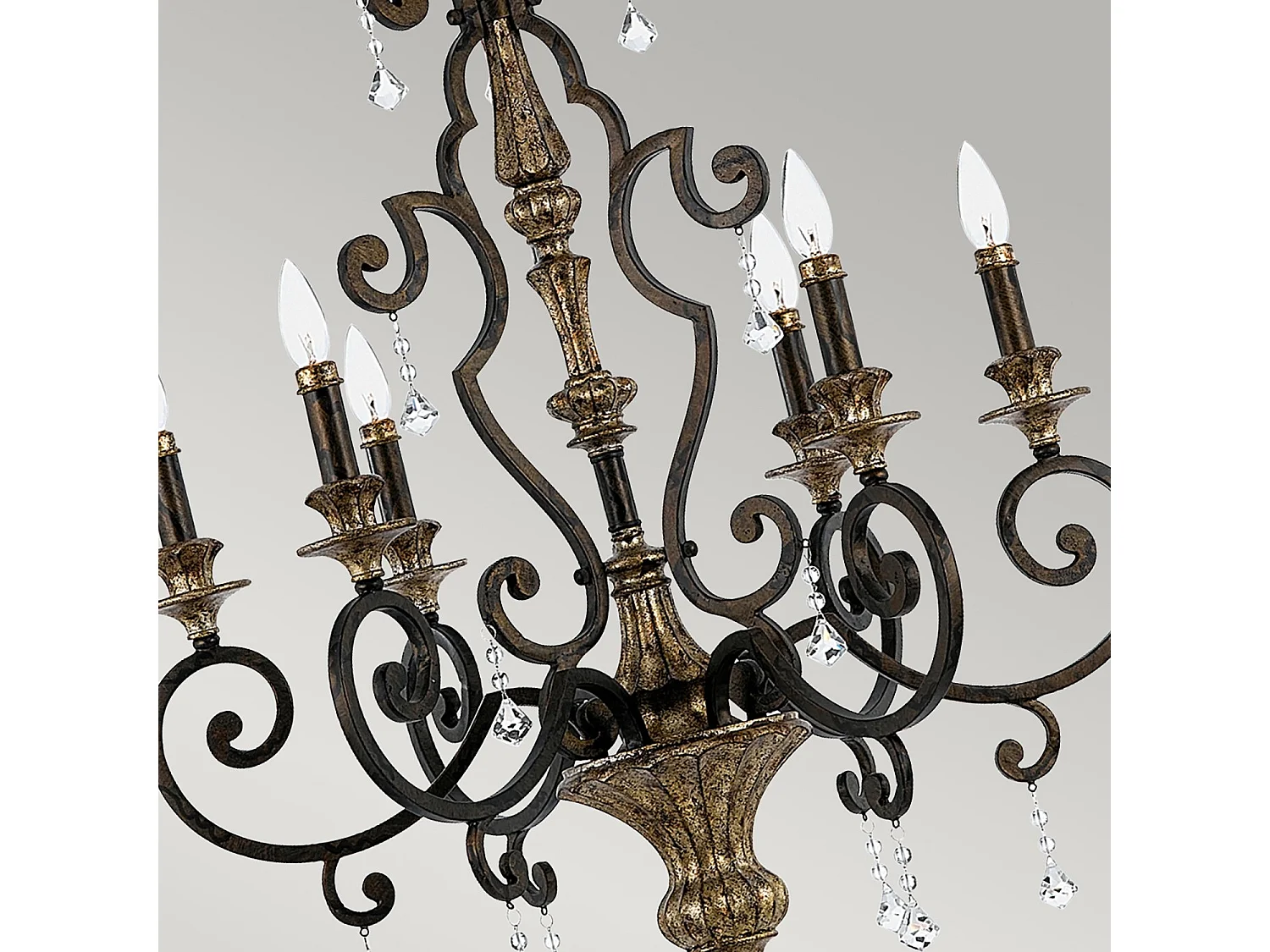 Elstead Marquette - Lampadario a 6 luci con finitura bronzo antico, attacco E14