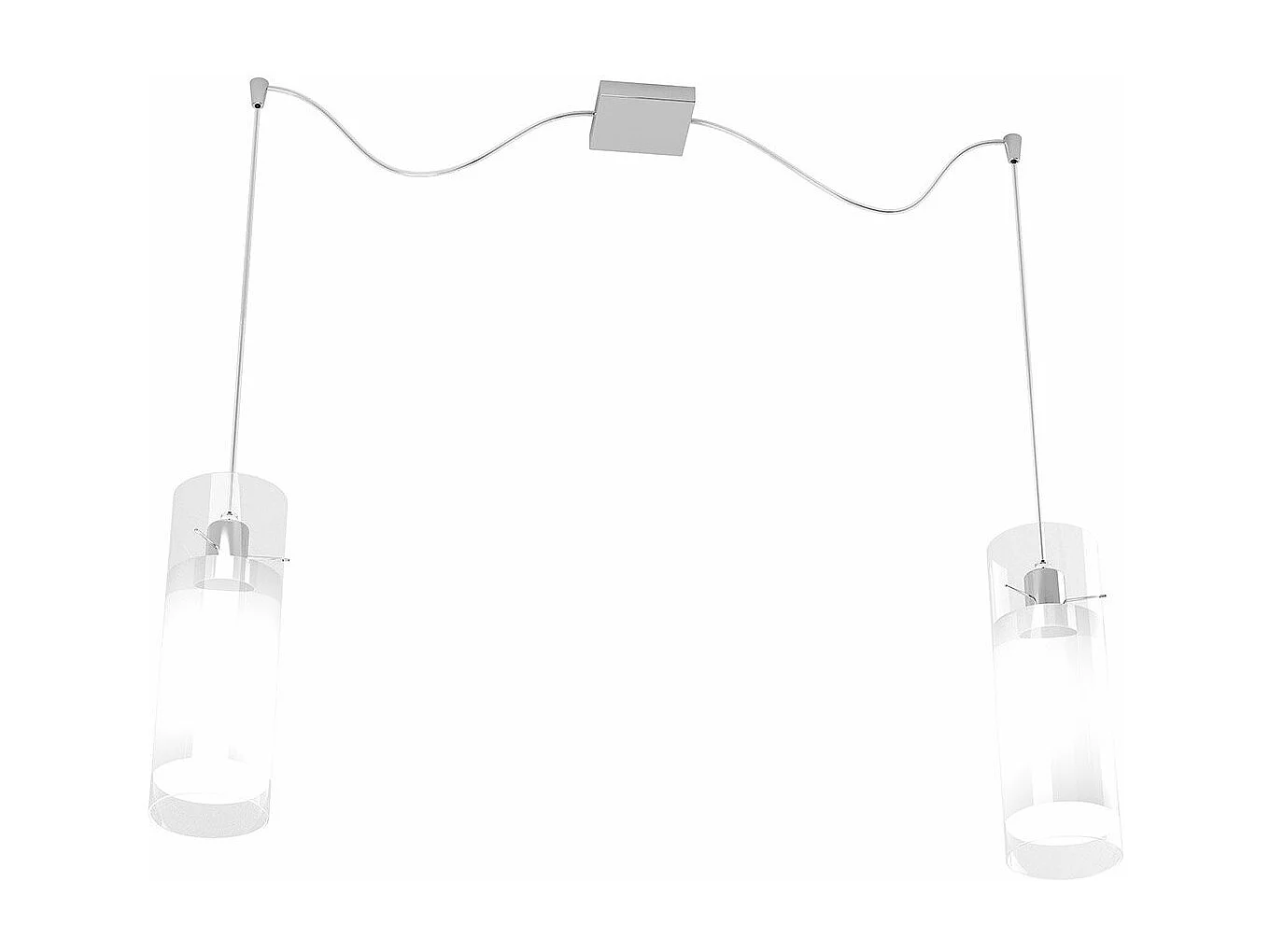 Cilinder Sospensione 2 Luci Spostabili