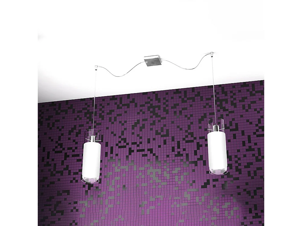 Cilinder Sospensione 2 Luci Spostabili