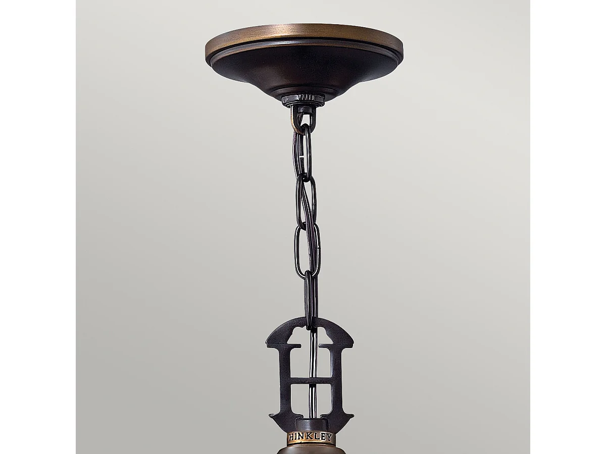 Elstead Plymouth Suspension à 4 ampoules au fini bronze antique, E14