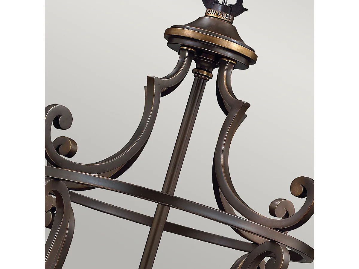 Elstead Plymouth Suspension à 4 ampoules au fini bronze antique, E14