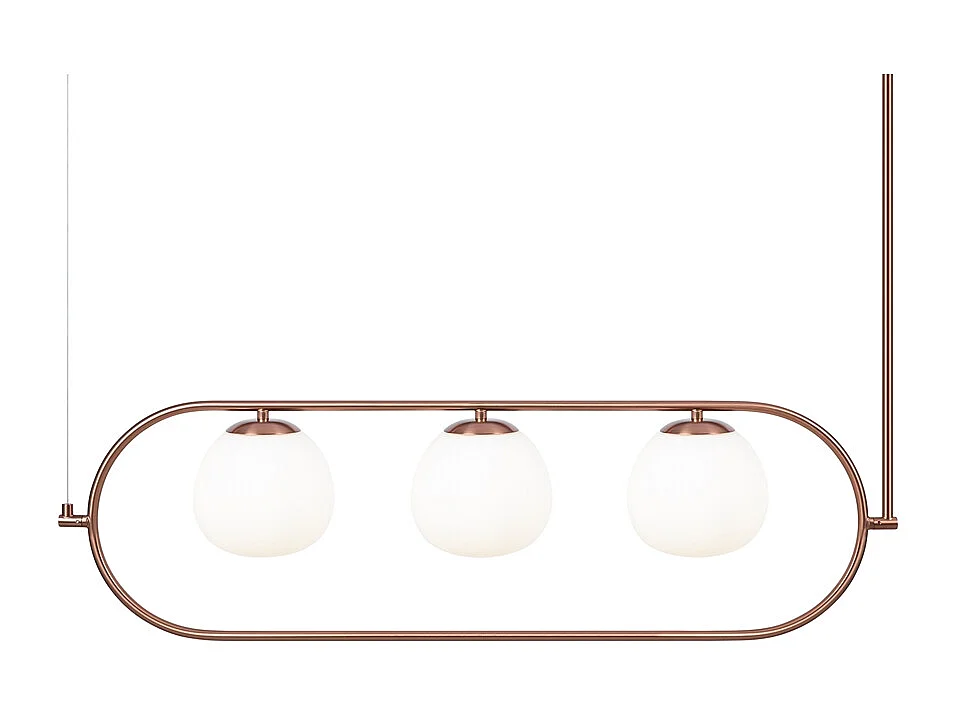 Maytoni Erich Plafoniera moderna a sospensione globo a 3 luci in ottone E14