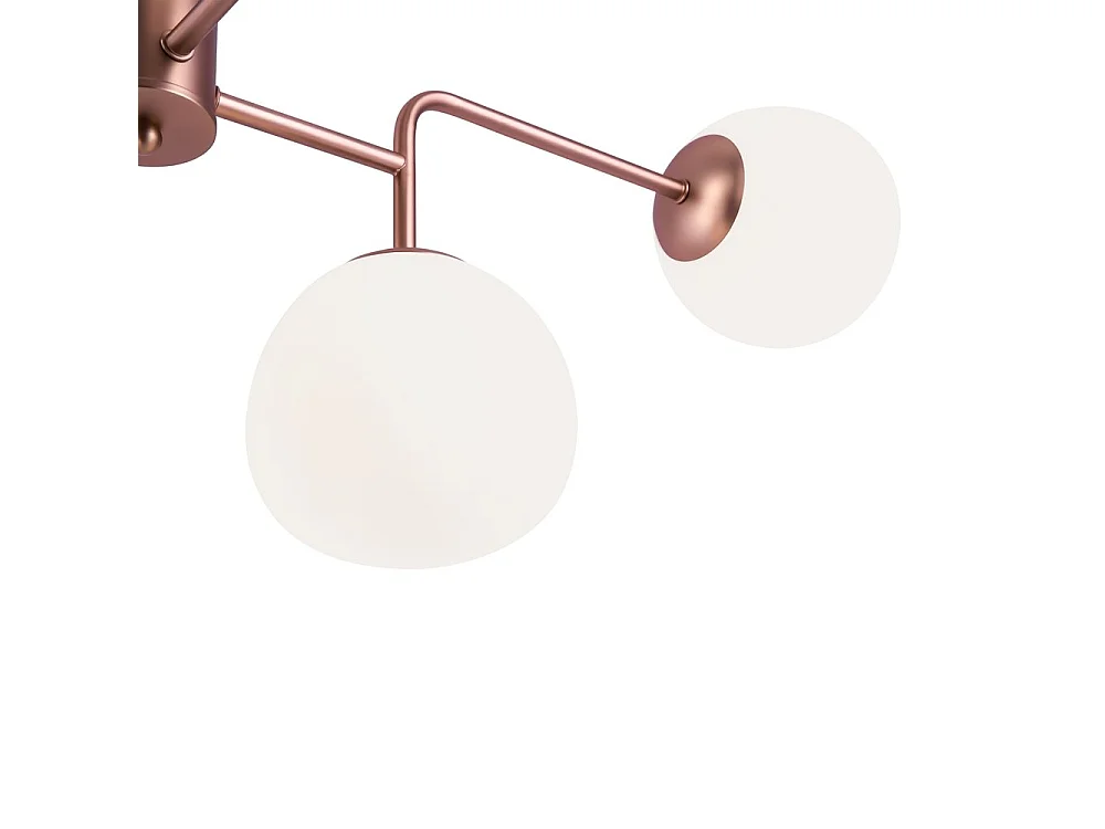 Erich Sospensione a soffitto Globe in ottone, 8 luci, E14