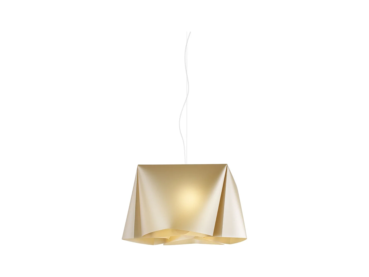 Sospensione Moderna Wanda Polilux ® New Gold E Metallo Cromo 1 Luce E27
