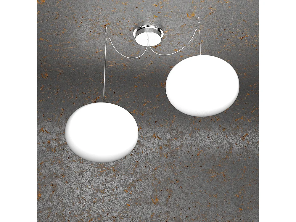 Soft Sospensione D.28 Cm. 2 Luci