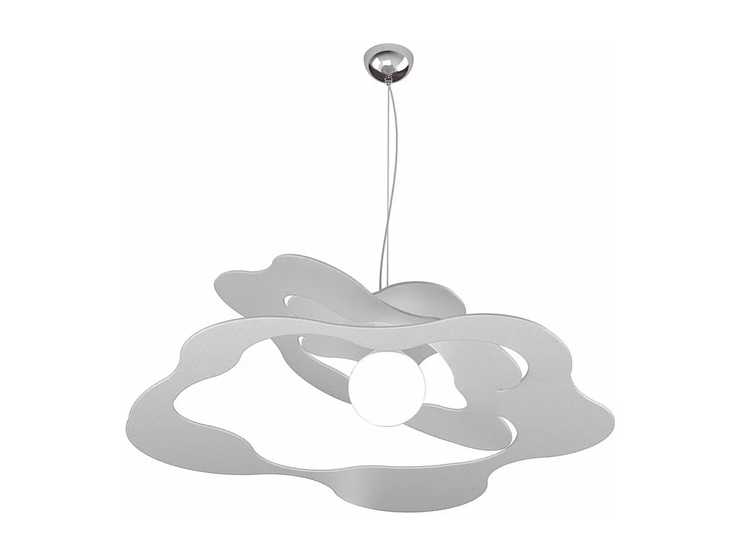 Ripples Sospensione D.70 Cm. 1 Luce Grigio