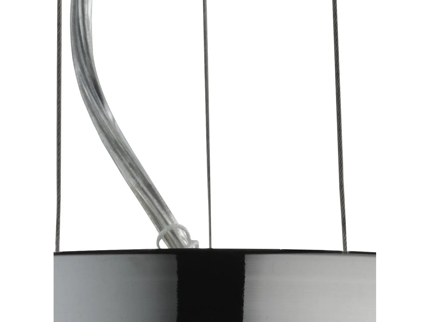 Lampadario Contemporaneo Elisa Acciaio Cromo Vetro 4 Luci G9