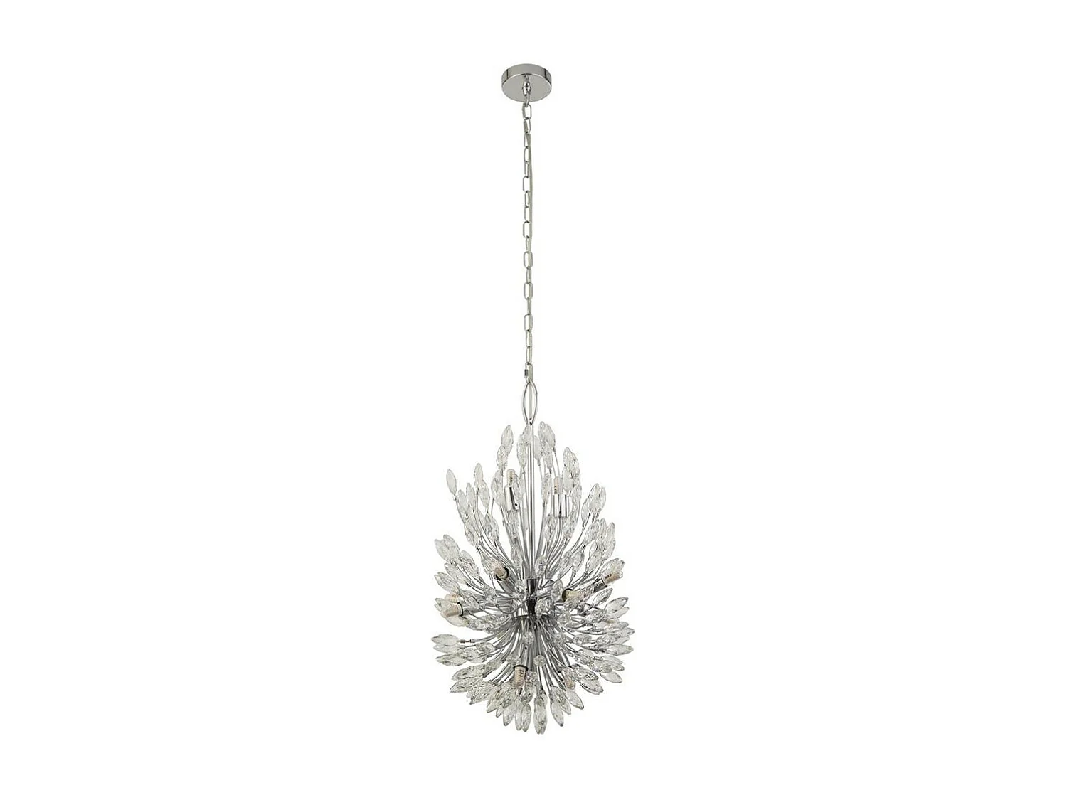 Searchlight Peacock Pendente a 14 luci, cristallo