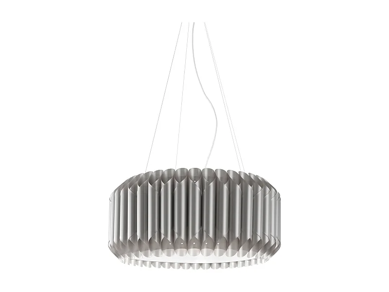 Lampadario Moderno Louise Polilux ® Argento E Metallo Cromo 3 Luci E27