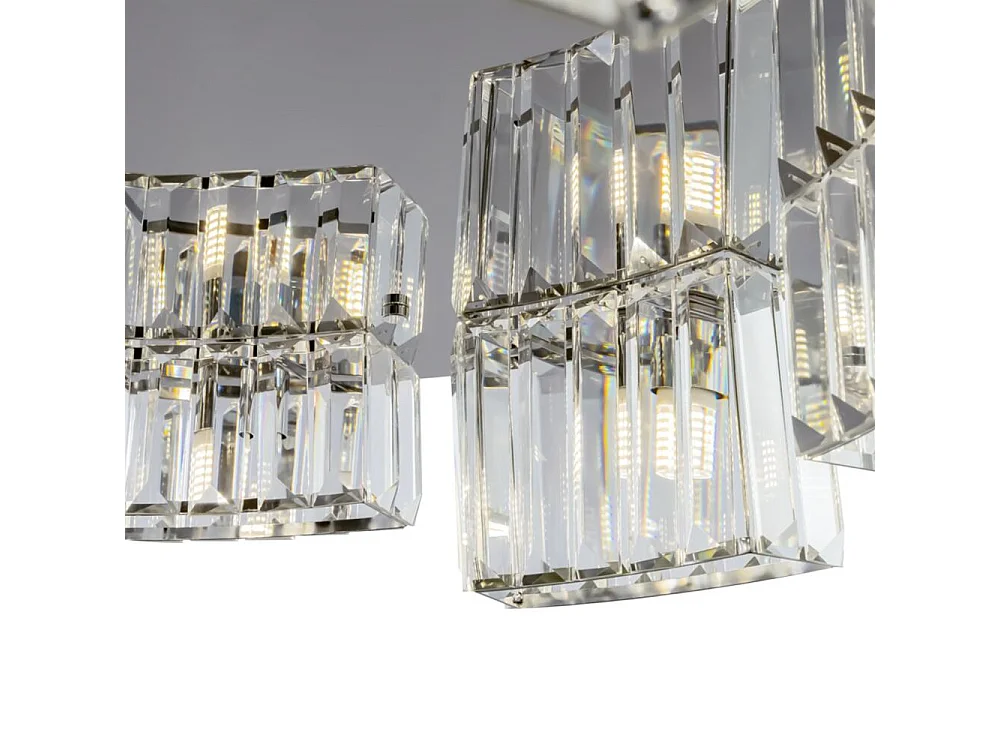 Maytoni Colline Moderna lámpara de techo colgante cromada Colline de 9 luces