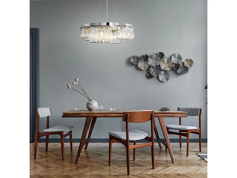 Maytoni Colline Moderne Colline 9-flammige Chrom-Pendel-Deckenleuchte