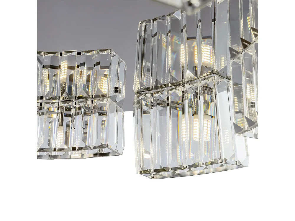 Maytoni Colline Moderne Colline 9-flammige Chrom-Pendel-Deckenleuchte