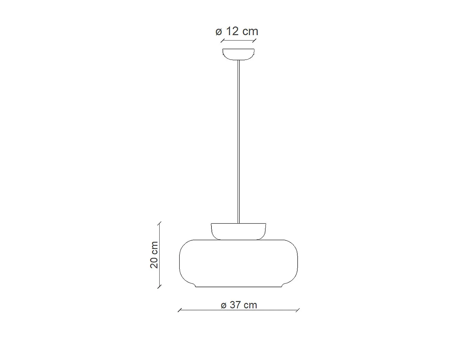 Sospensione Vintage Decò Maracana Ceramica-Vetro Arancio-Marrone 1 Luce E27