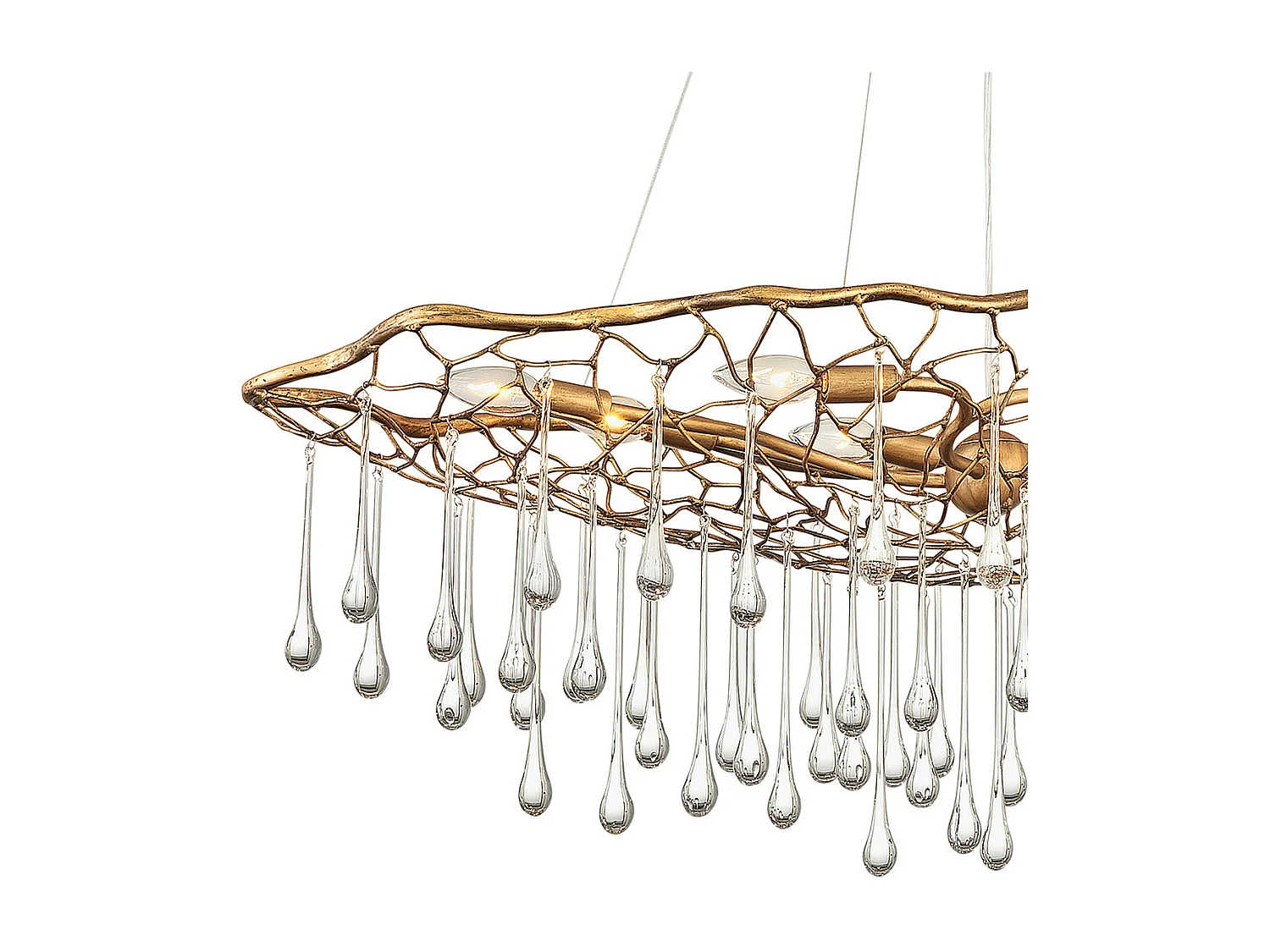 Laguna Lisa McDennon di Hinkley Lampada a sospensione a 8 luci in oro brunito