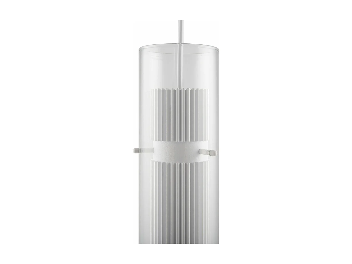 Lampadario Sospensione Moderno Dynamics Alluminio Bianco Vetro 1 Luce Gu10 50W