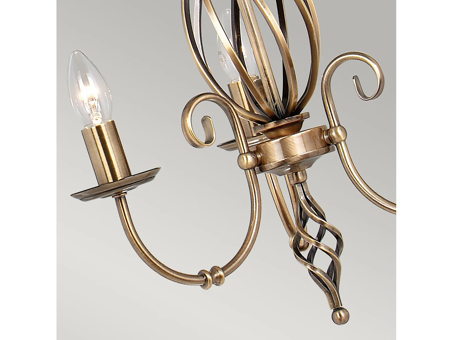 Elstead Artisan - Lampadario 3 Luci Finitura Ottone Invecchiato, E14