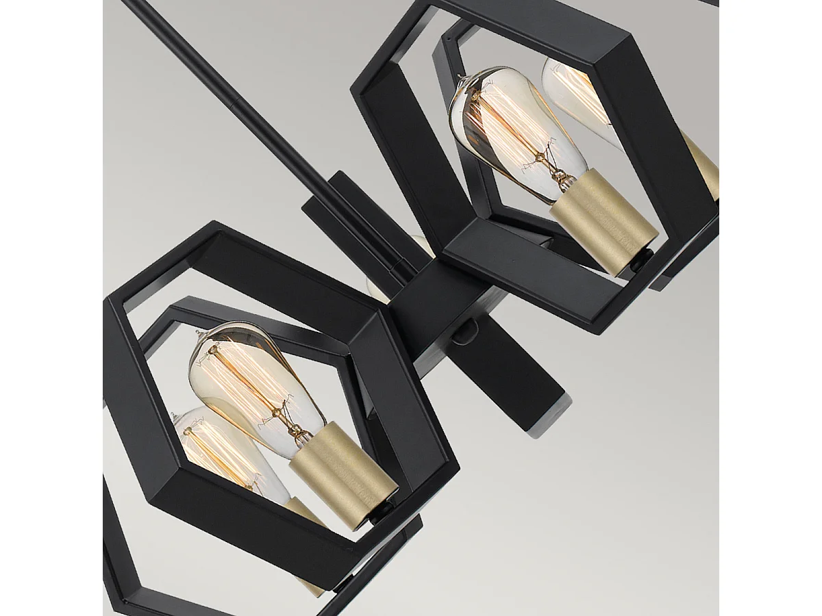 Elstead Quoizel Bismarck Taklampa Earth Black