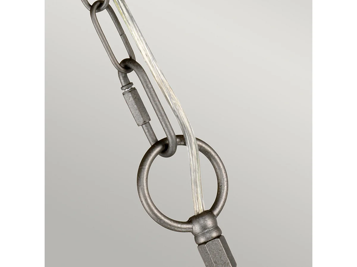 Elstead Crown - Lampadario 3 Luci Finitura Ferro, E14