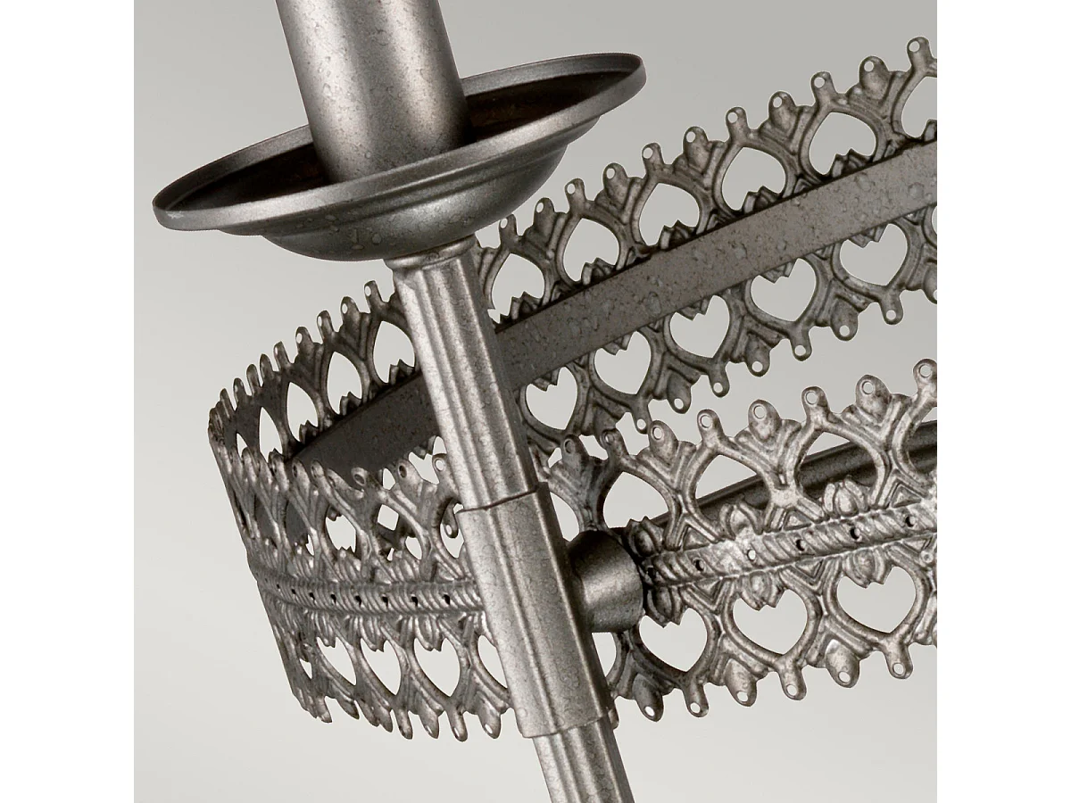 Elstead Crown - Lampadario 3 Luci Finitura Ferro, E14