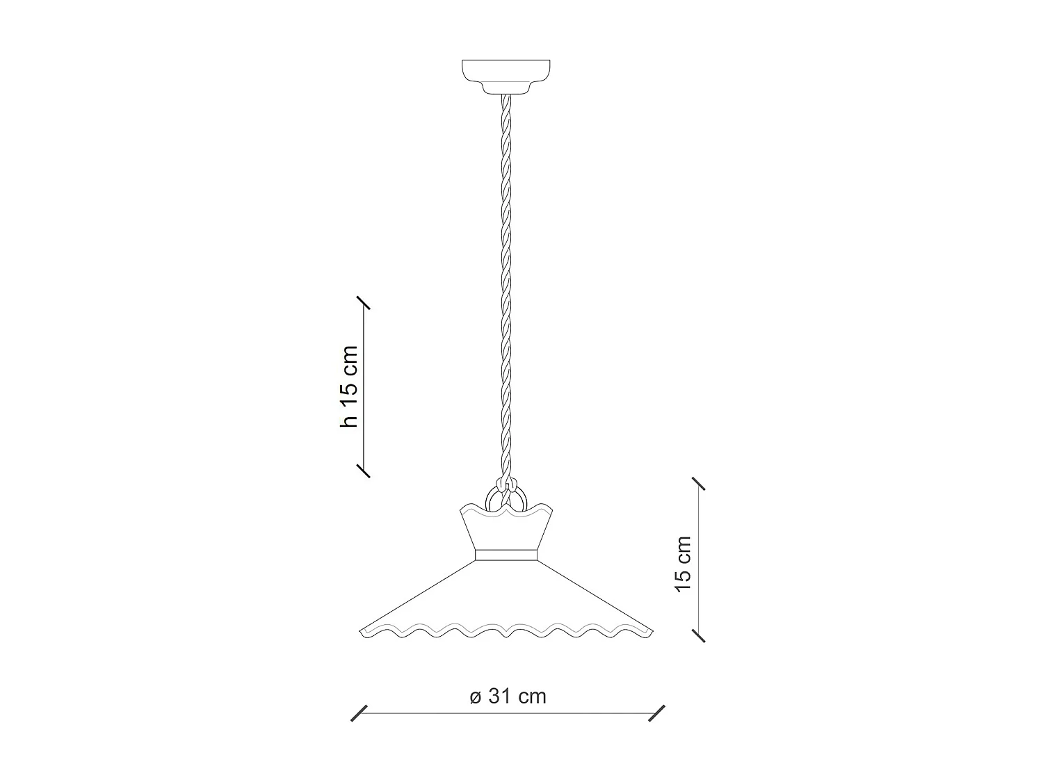 Lampadario Classico Ravenna Metallo E Ceramica Nero Sfumato Arg. 1 Luce E27
