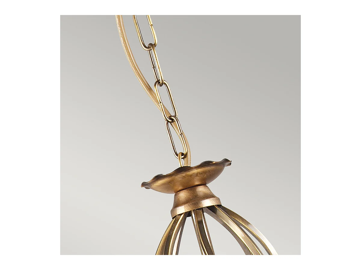Elstead Aegean - Kronleuchter 3 licht Aged Brass Finish, E14