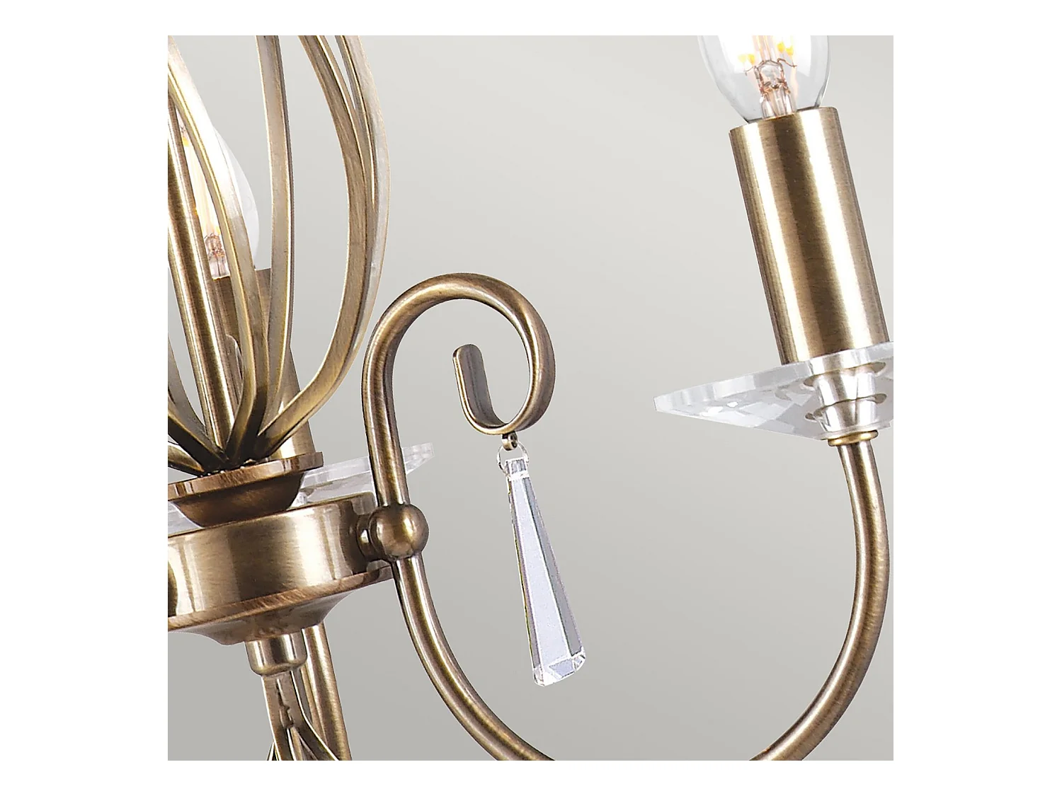 Elstead Aegean - Kronleuchter 3 licht Aged Brass Finish, E14