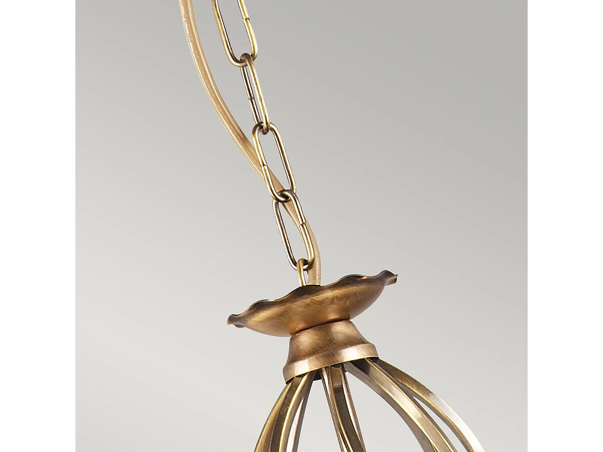 Elstead Aegean - Kronleuchter 3 licht Aged Brass Finish, E14