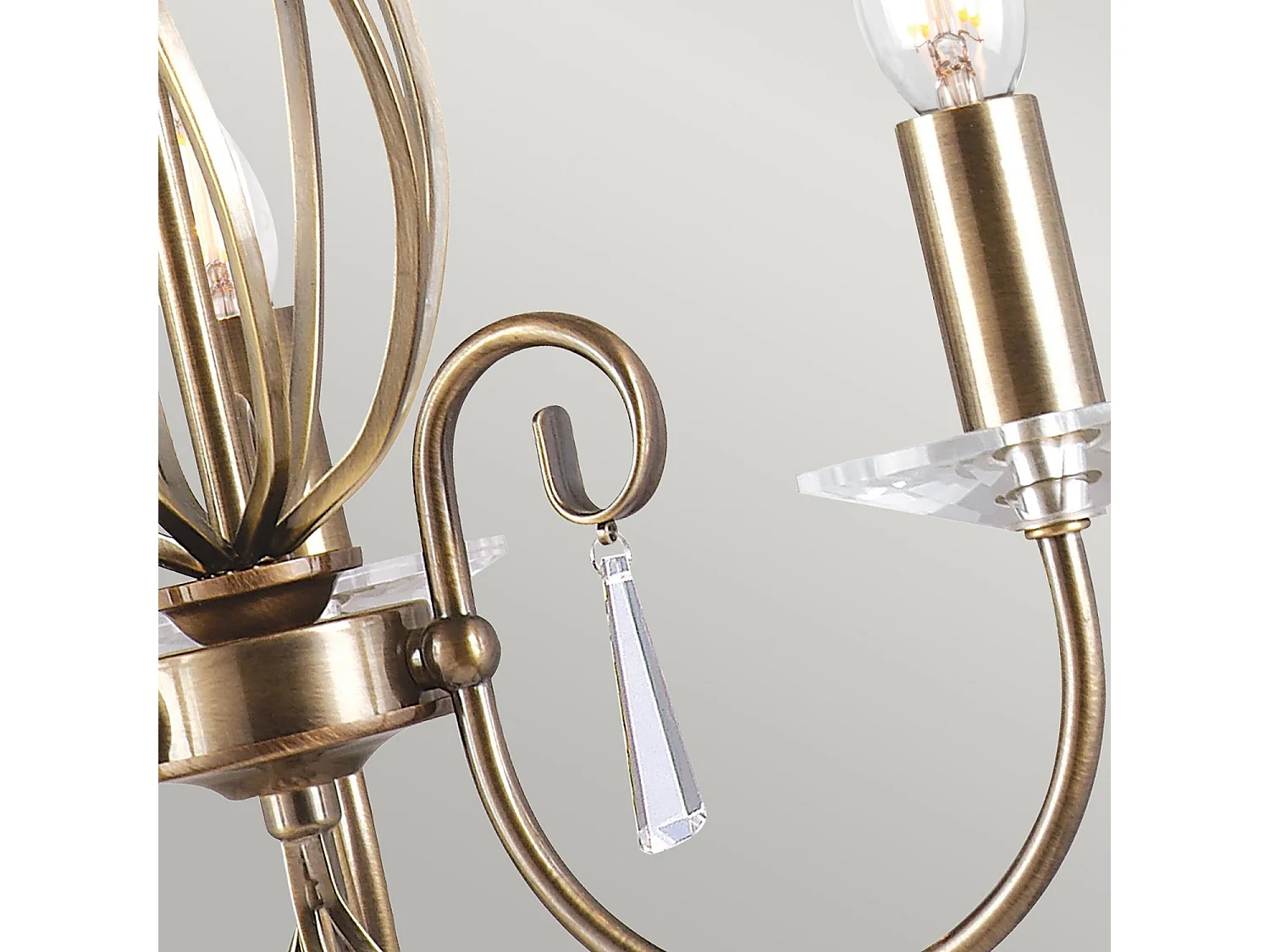 Elstead Aegean Lustre à 3 ampoules au fini laiton vieilli, E14