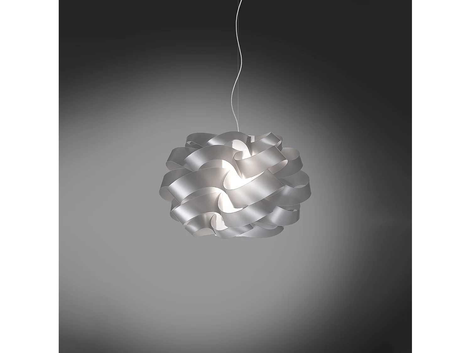 Sospensione Moderna Cloud Polilux ® Argento E Metallo Cromo 1 Luce E27