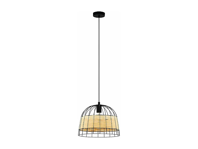 Lampadario Industrial Anwick Piccolo 1 Luce Metallo Nero