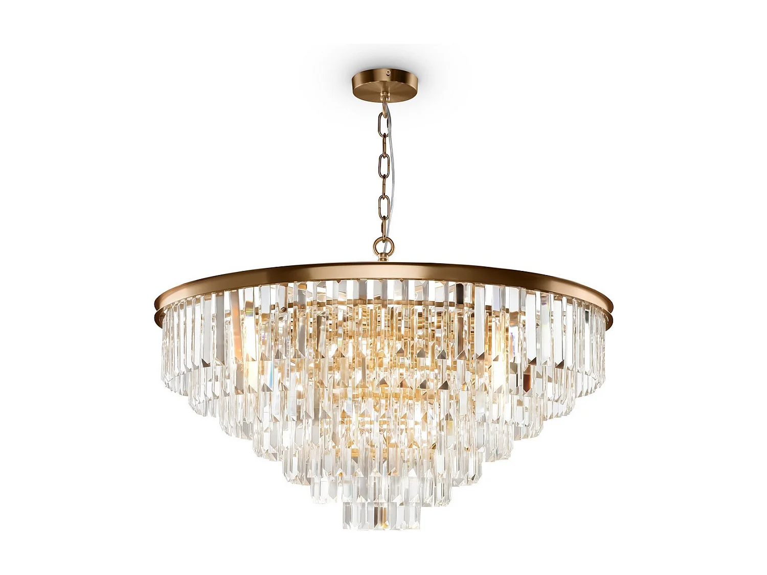 Maytoni Revero Classic Revero 16-Licht-Pendel-Deckenleuchte aus Messing