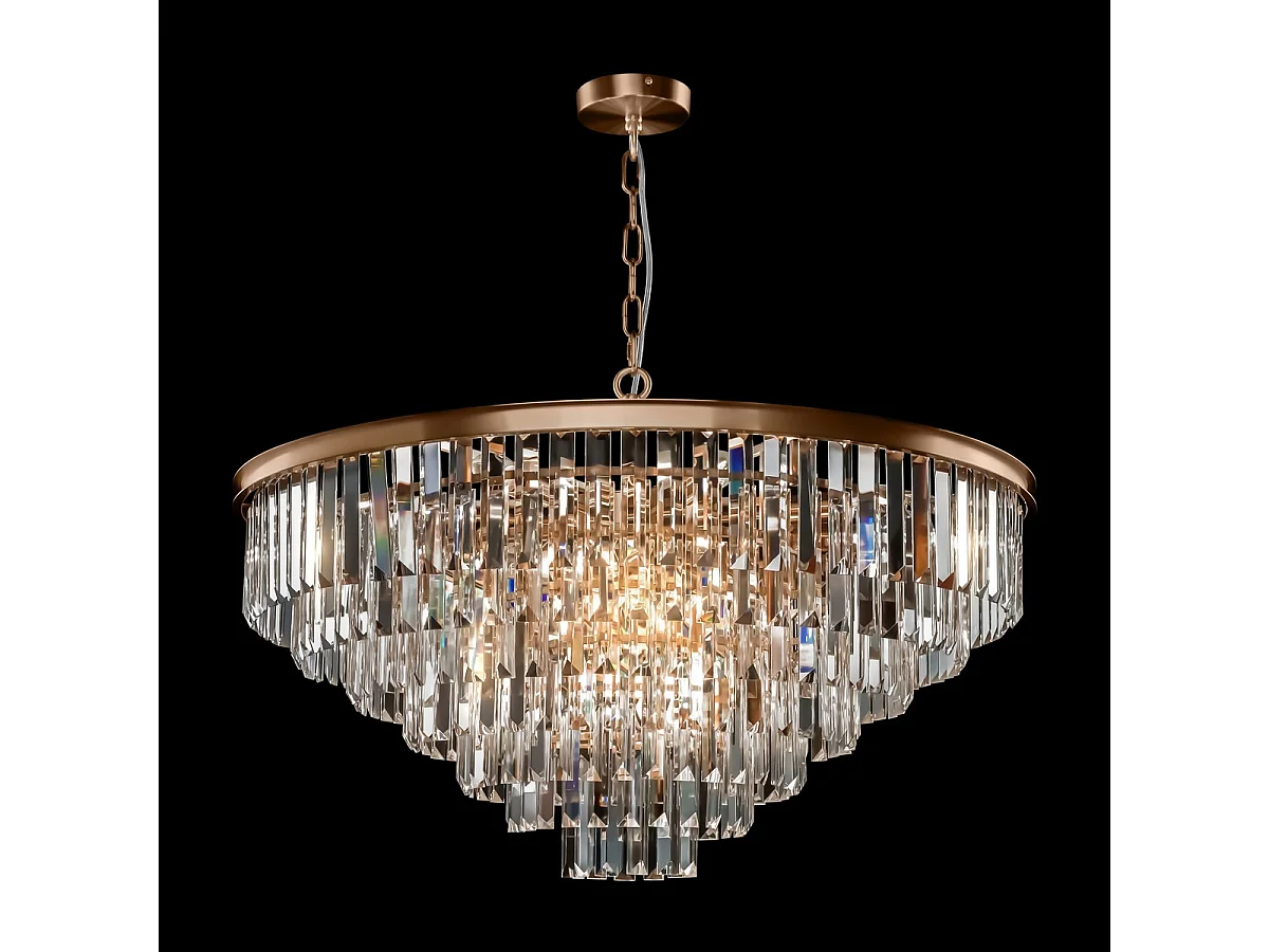 Maytoni Revero Classic Revero 16-Licht-Pendel-Deckenleuchte aus Messing