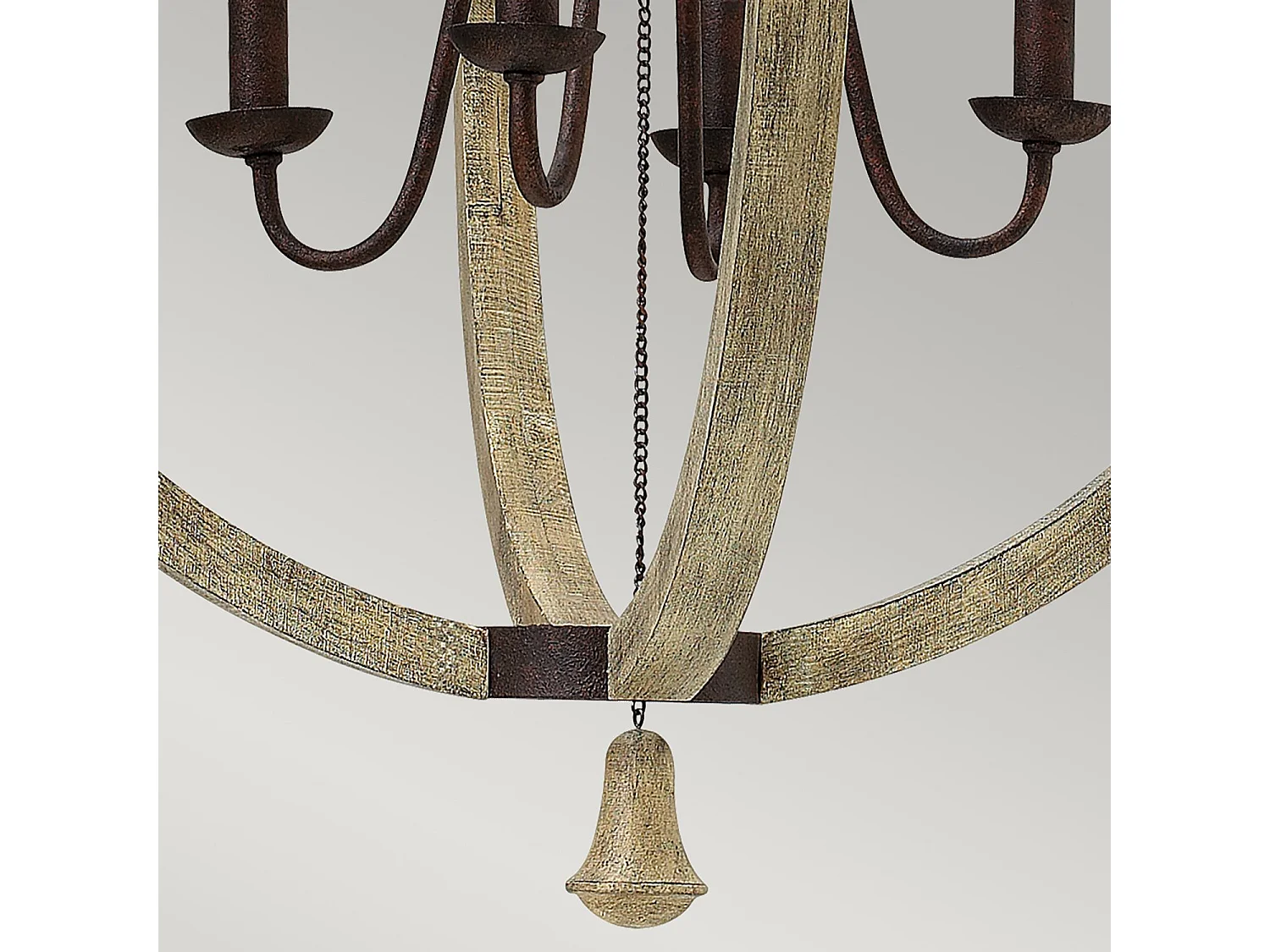 Elstead Middlefield - Lampadario 4 Luci Ferro Finitura Ruggine, E14