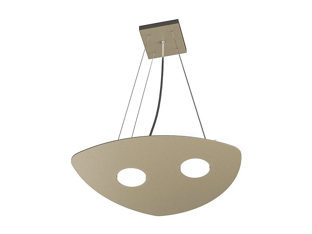 Shape Sospensione 2 Luci Sabbia