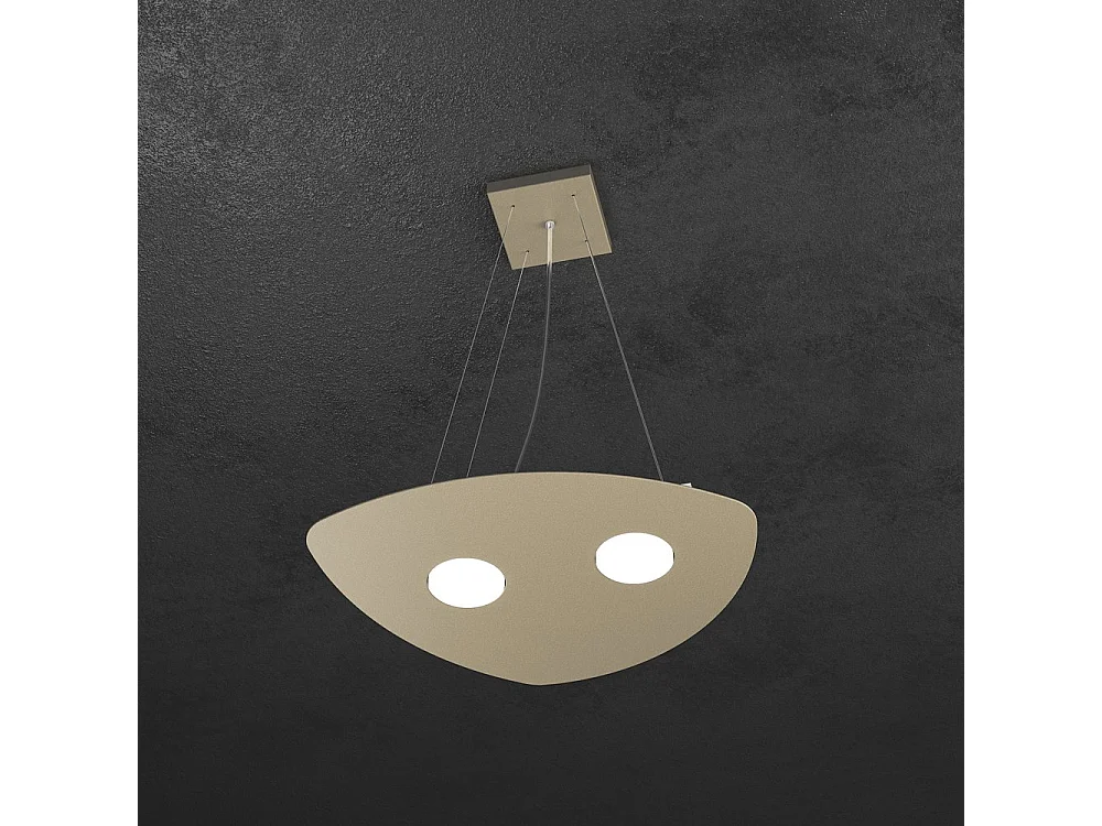 Shape Sospensione 2 Luci Sabbia