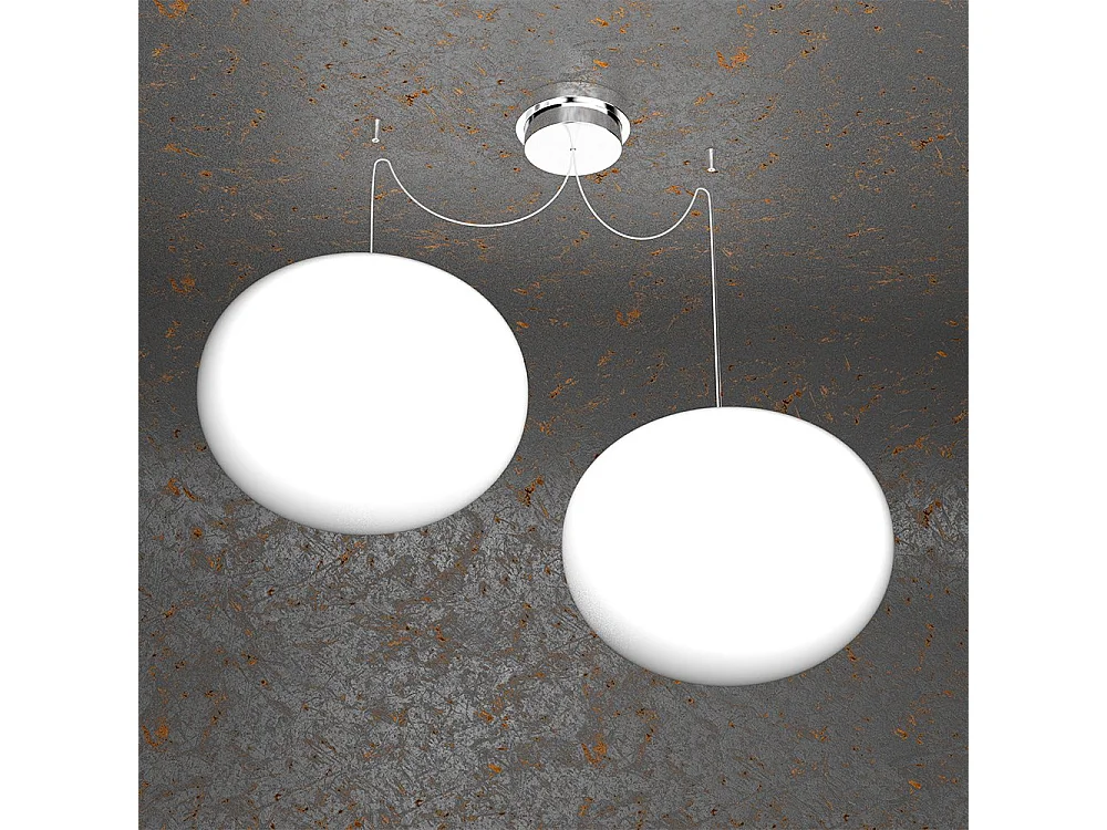 Soft Sospensione D.35 Cm. 2 Luci