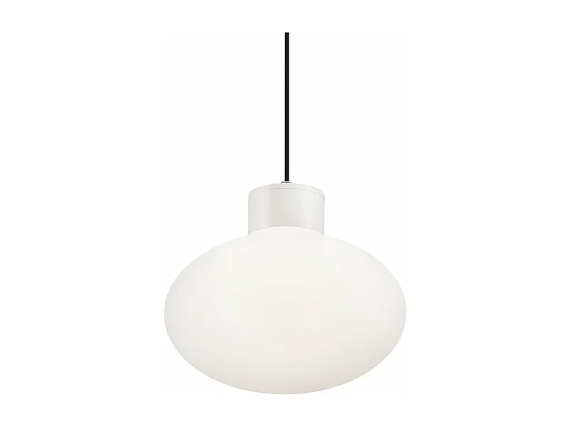 Sospensione Moderna Clio Alluminio Bianco 1 Luce E27