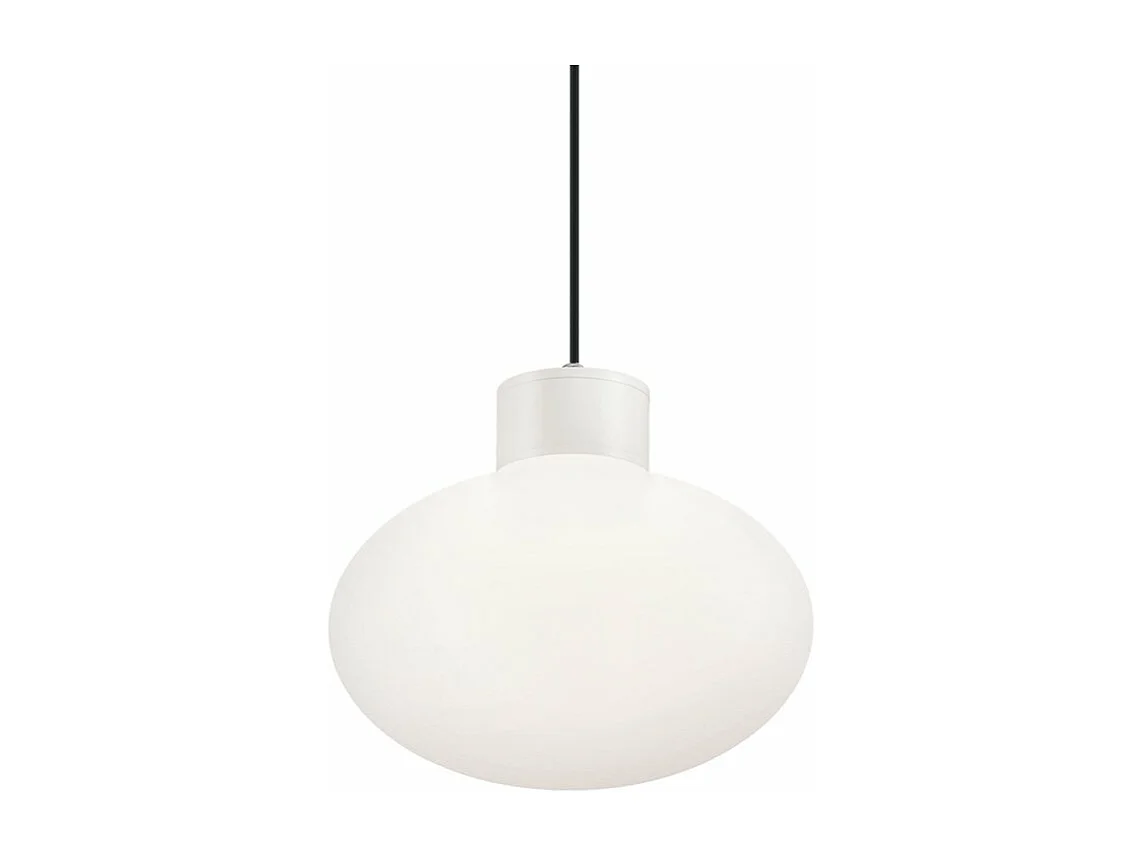 Sospensione Moderna Clio Alluminio Bianco 1 Luce E27