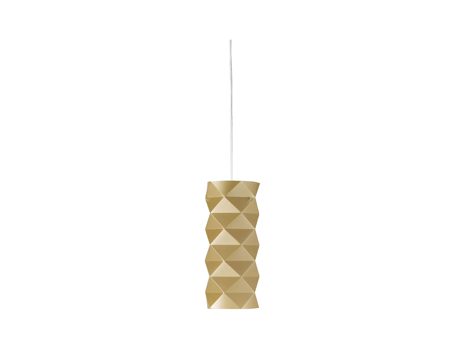 Sospensione Moderna Prisma Polilux ® New Gold E Metallo Cromo 1 Luce E27