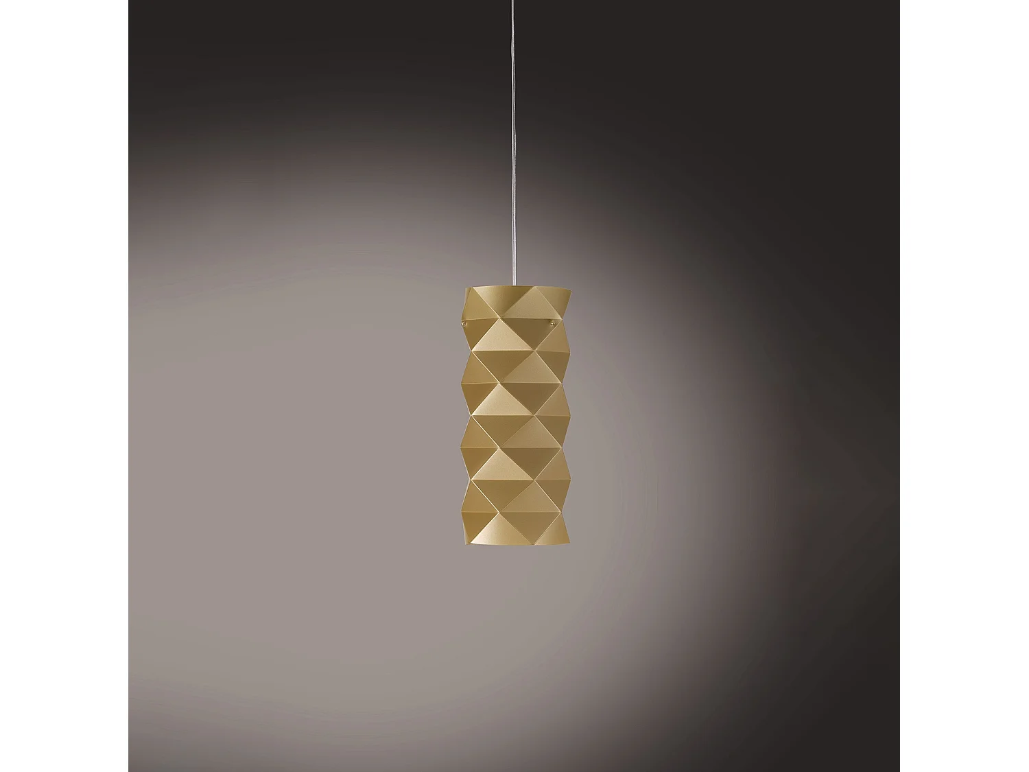 Sospensione Moderna Prisma Polilux ® New Gold E Metallo Cromo 1 Luce E27