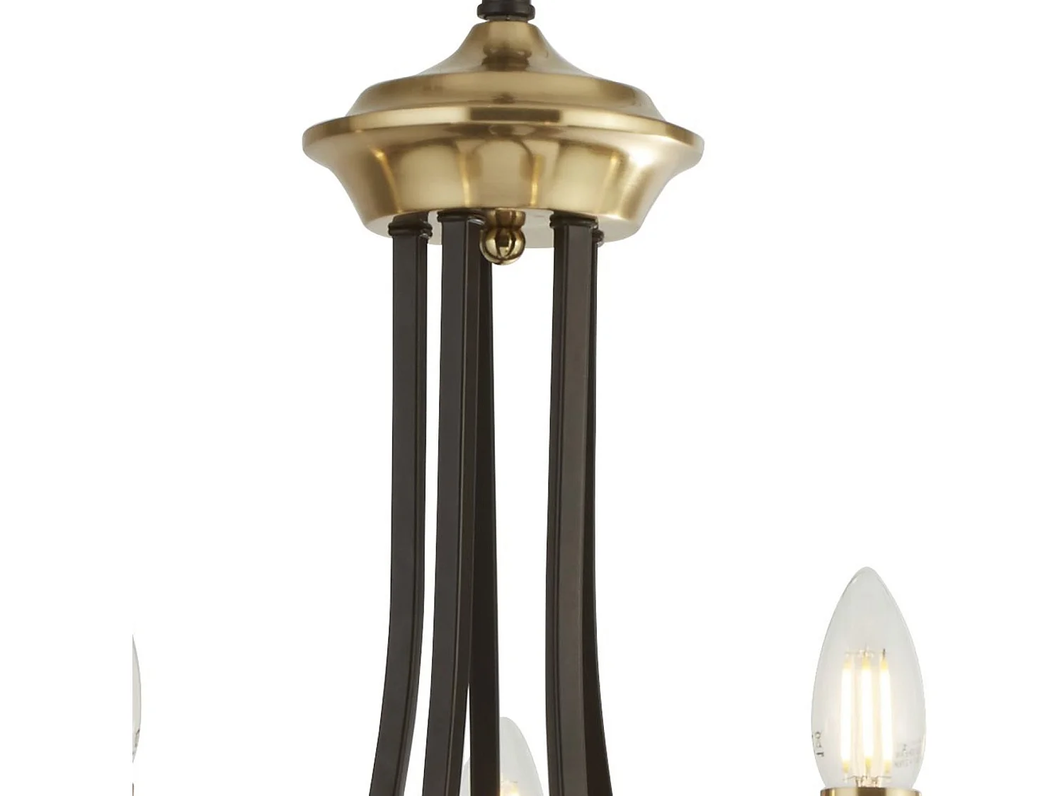 Searchlight Belfry 5 ljus multiarmshnge mrk brons, brun, E14