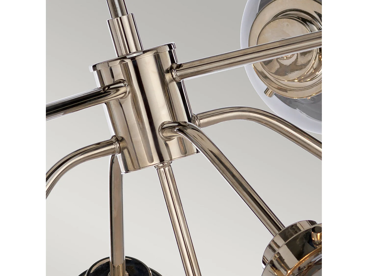 Lampadario Elstead Kula 9 Luci, Nichel Lucido, E14