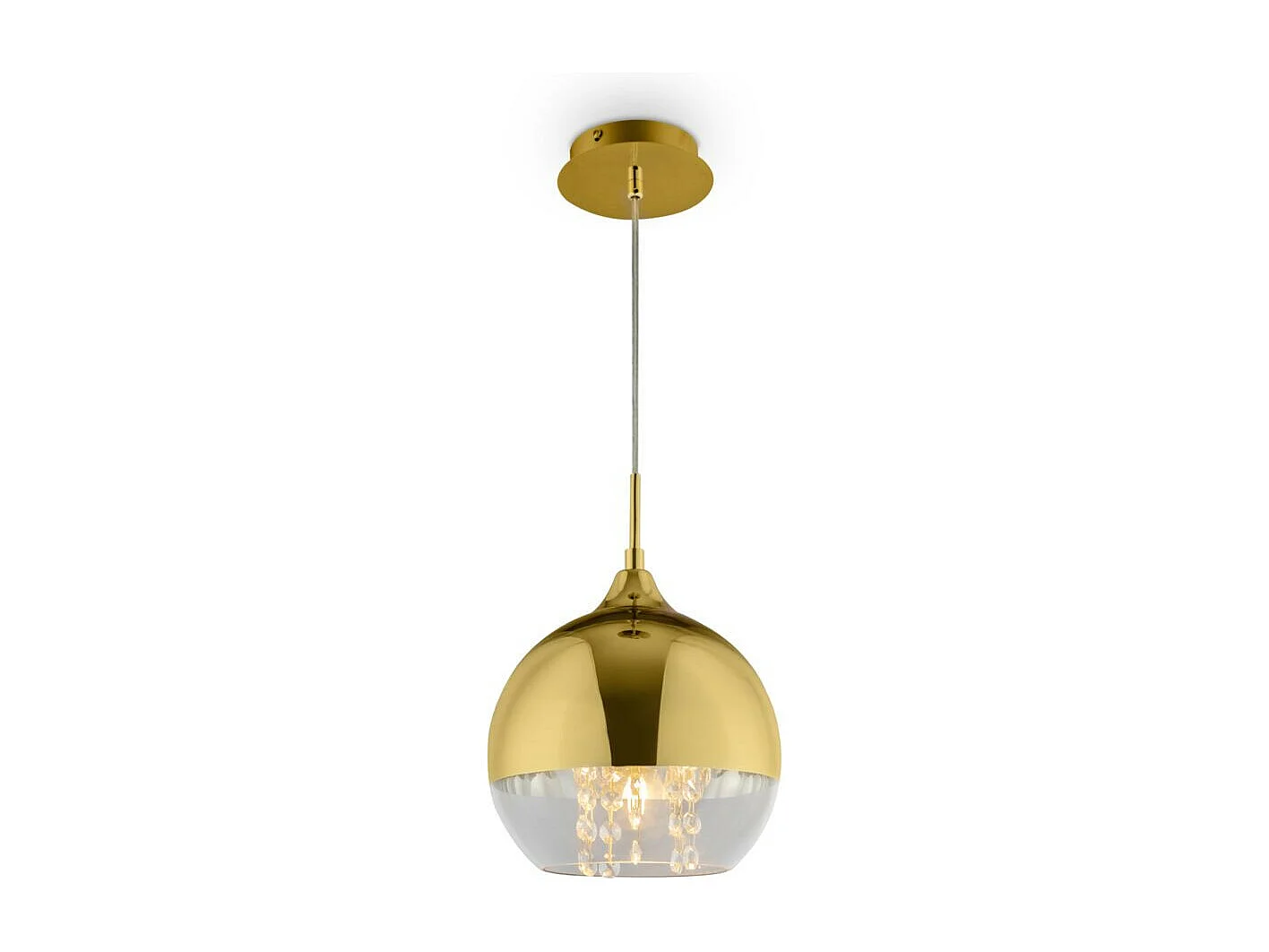 Maytoni Fermi Moderne Fermi Gold Dome Pendelleuchte