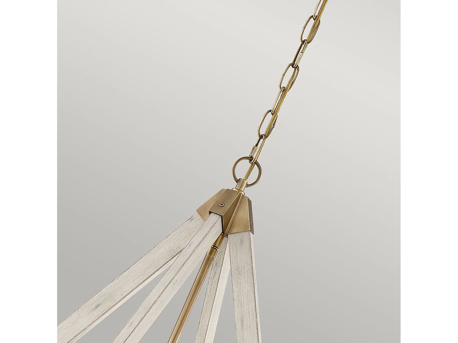 Elstead View Point - Kronleuchter 3 licht Brass Finish, E14