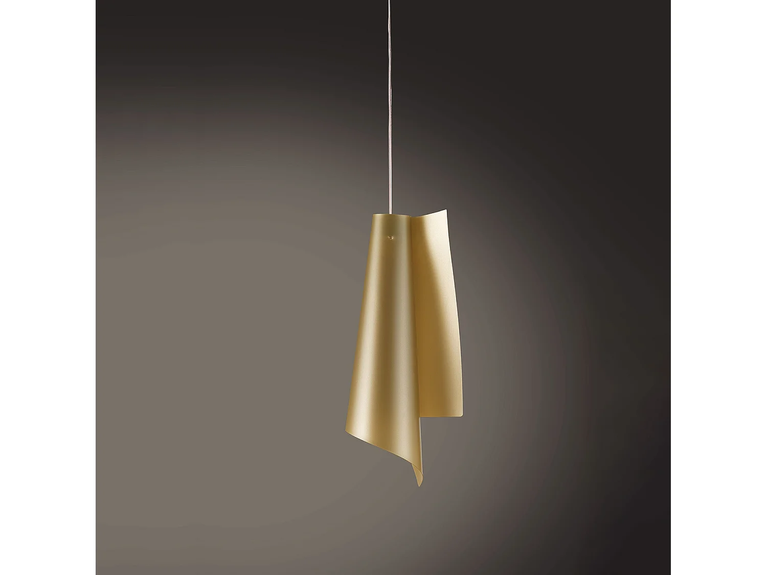 Sospensione Moderna Vela Polilux ® New Gold E Metallo Cromo 1 Luce E27