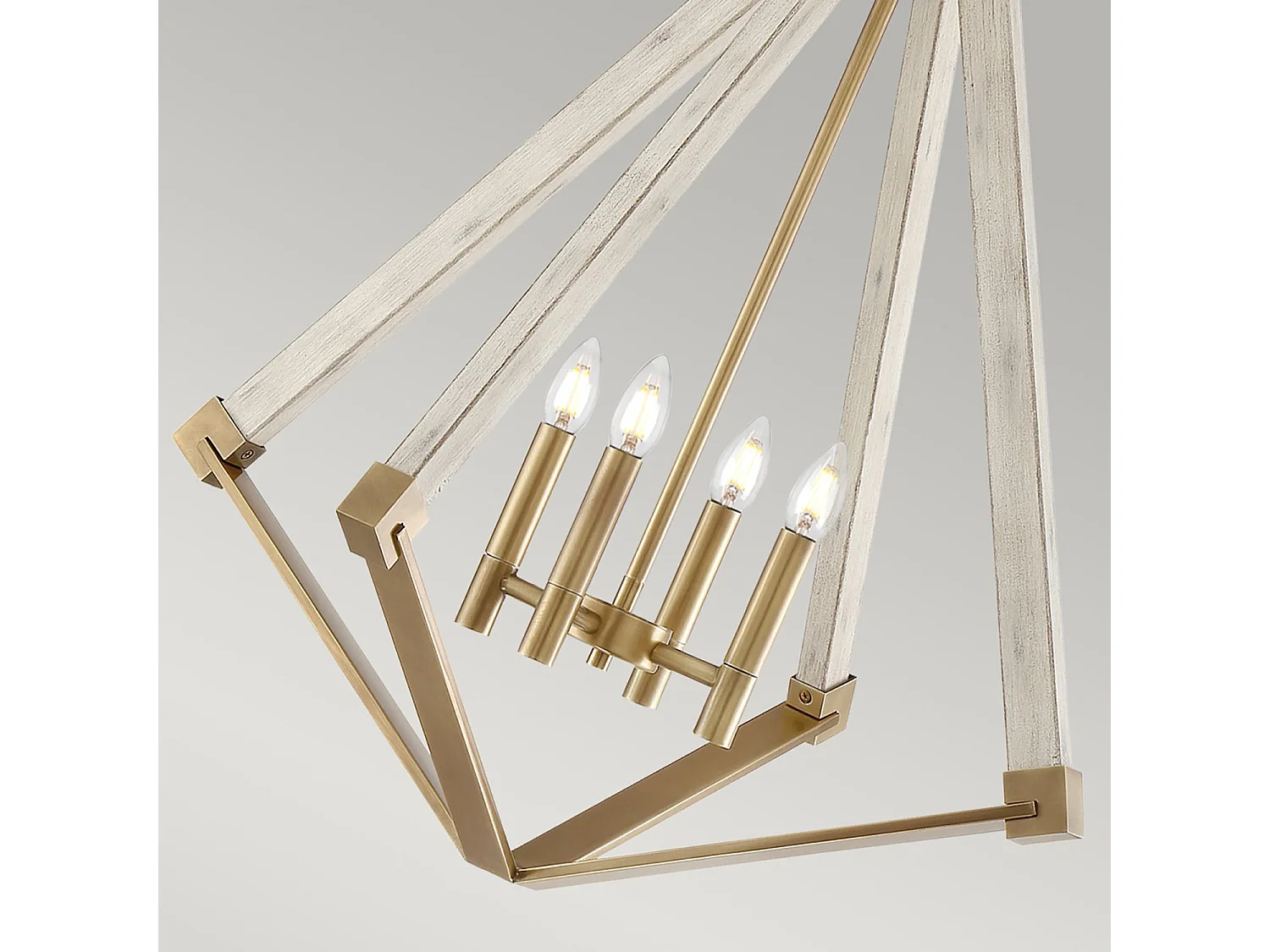 Elstead View Point - 4 licht Cage Deckenanhänger - Messing, E14