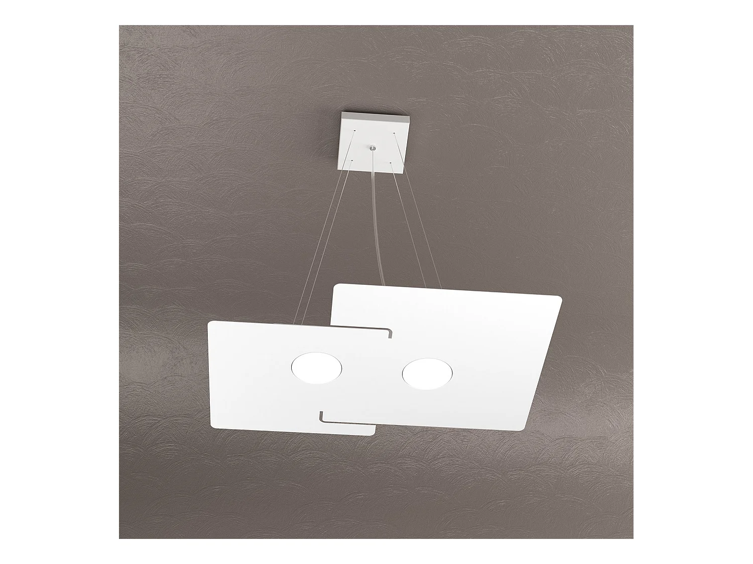 Echo Sospensione 2 Luci Bianco