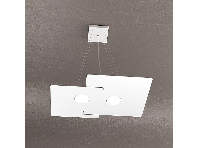 Echo Sospensione 2 Luci Bianco